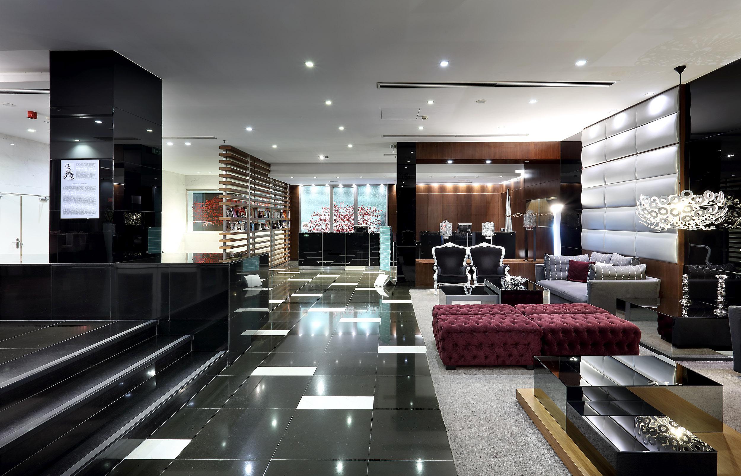 Eurostars Das Letras Lisbon Luaran gambar The lobby of the hotel